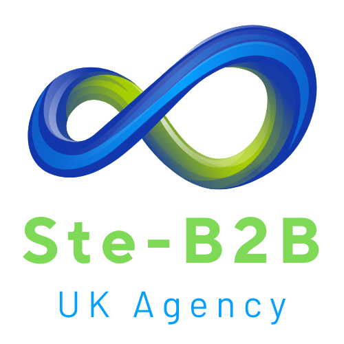 Ste-B2B Logo Bendy Loop Greens Blues