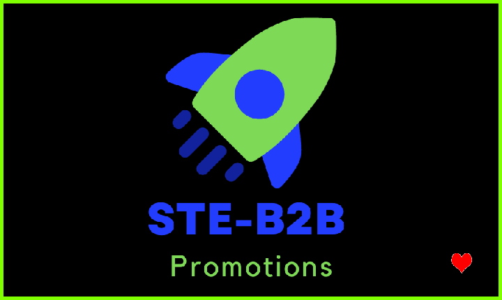 Ste-B2B Logo Image Rocket Green Blue