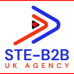 Ste-B2B UK Agency Logo Image Red White Blue