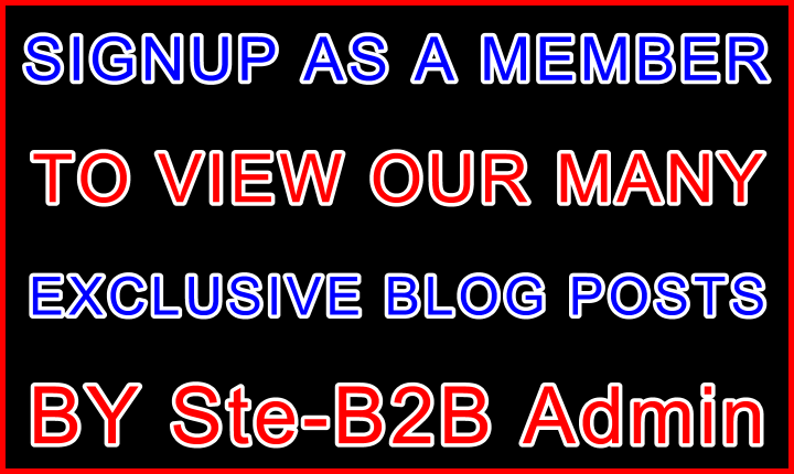 Ste-B2B Signup- Visitor Site Navigation Information Support Banner Black Blue Red