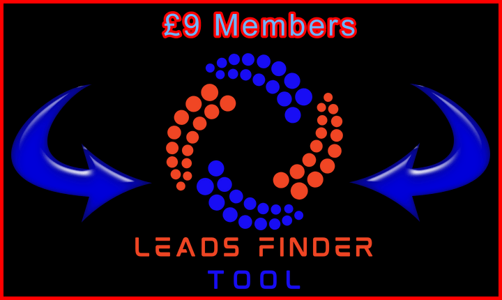 Image Leads Finder Tool Banner Image Black Blue Red 9GBP