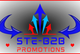 Image Logo Ste-B2B RES Promotions Split Arrow EDITed Royal Blue. Sky Blue Red Nlack