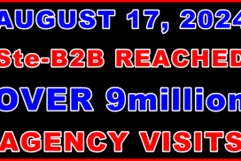 Ste-B2B Visits 9million visitor information support banner image black blue red