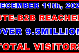 Ste-B2B Reached 9.5million Views - Visitor Information Support Banner Image Black Blue Red