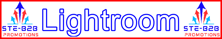 Ste-B2B Webmaster Adobe Lightroom Secrets - Visitor Navigation Information Support Banner Image Red White Blue
