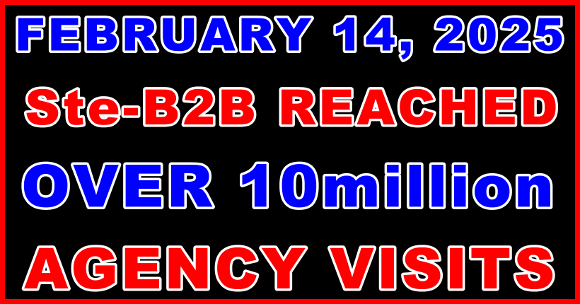 Ste-B2B 10m Visits Banner Image Black Blue Red White