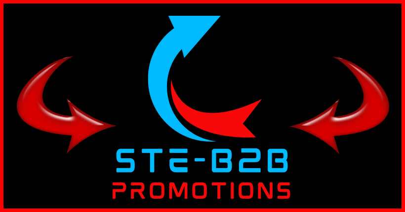 Ste-B2B Logo Promotions Arrow Sky Blue Red Black 7px Red Border 820 x 430