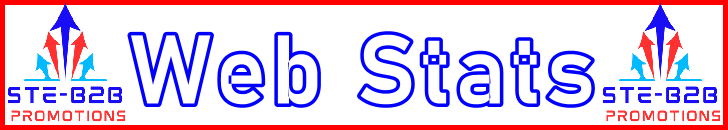Ste-B2B Webmaster Web Stats Secrets - Visitor Navigation Information Support Banner Image Red White Blue