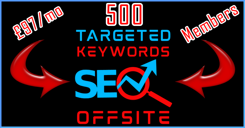 Rank-Assist Offsite SEO Targeted Keywords 500 - 97GBP Black Sky Blue Red