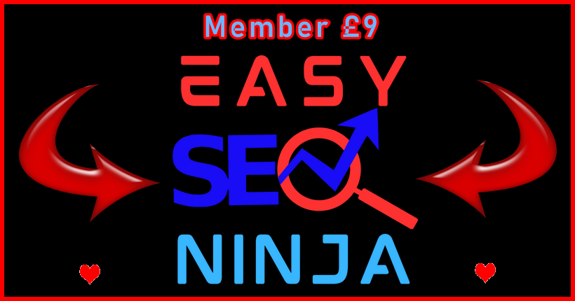 Ste-B2B Easy SEO Ninja Banner Image Blue Red Black 820 x 430